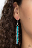 Industrial Vibrance Blue Paparazzi Necklace All Eyes On U