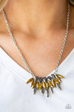 Crown Couture Brass Paparazzi Necklace All Eyes On U