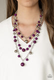Partygoer Purple Paparazzi Necklace All Eyes On U
