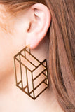 Gotta Get GEO-ing Gold Paparazzi Earrings All Eyes On U Jewelry 
