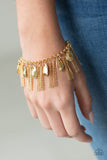 Brag Swag Gold Paparazzi Bracelet All Eyes On U