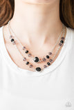 Gala Glow Black Paparazzi Necklace