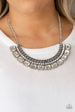 Killer Knockout White Paparazzi Necklace All Eyes On U Jewelry 