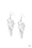 High-End Elegance White Paparazzi Earrings