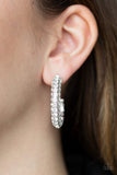 Don’t Mind The Stardust White Paparazzi Earrings
