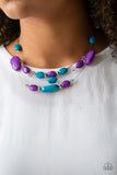 Radiant Reflections Pink Blue Paparazzi Necklace