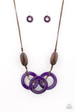 Bahama Drama Purple Paparazzi Necklace All Eyes On U