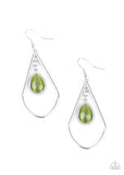 Ethereal Elegance Green Paparazzi Earrings All Eyes On U Jewelry 