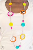 Kaleidoscopically Captivating Multicolored Paparazzi Necklace