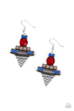 Tribal Terrain Multicolor Paparazzi Earrings All Eyes On U