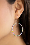 Colorfully Curvy Multicolor Paparazzi Earrings All Eyes On U Jewelry 