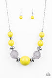 Daytime Drama Yellow Paparazzi Necklace