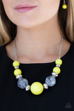 Daytime Drama Yellow Paparazzi Necklace