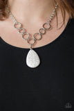 Living on the Prairie White Necklace- Paparazzi Accessories
