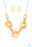 Courageously Chromatic Yellow Paparazzi Necklace