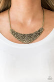 Paparazzi Terra Trailbreaker Brass Necklace All Eyes On U Jewelry